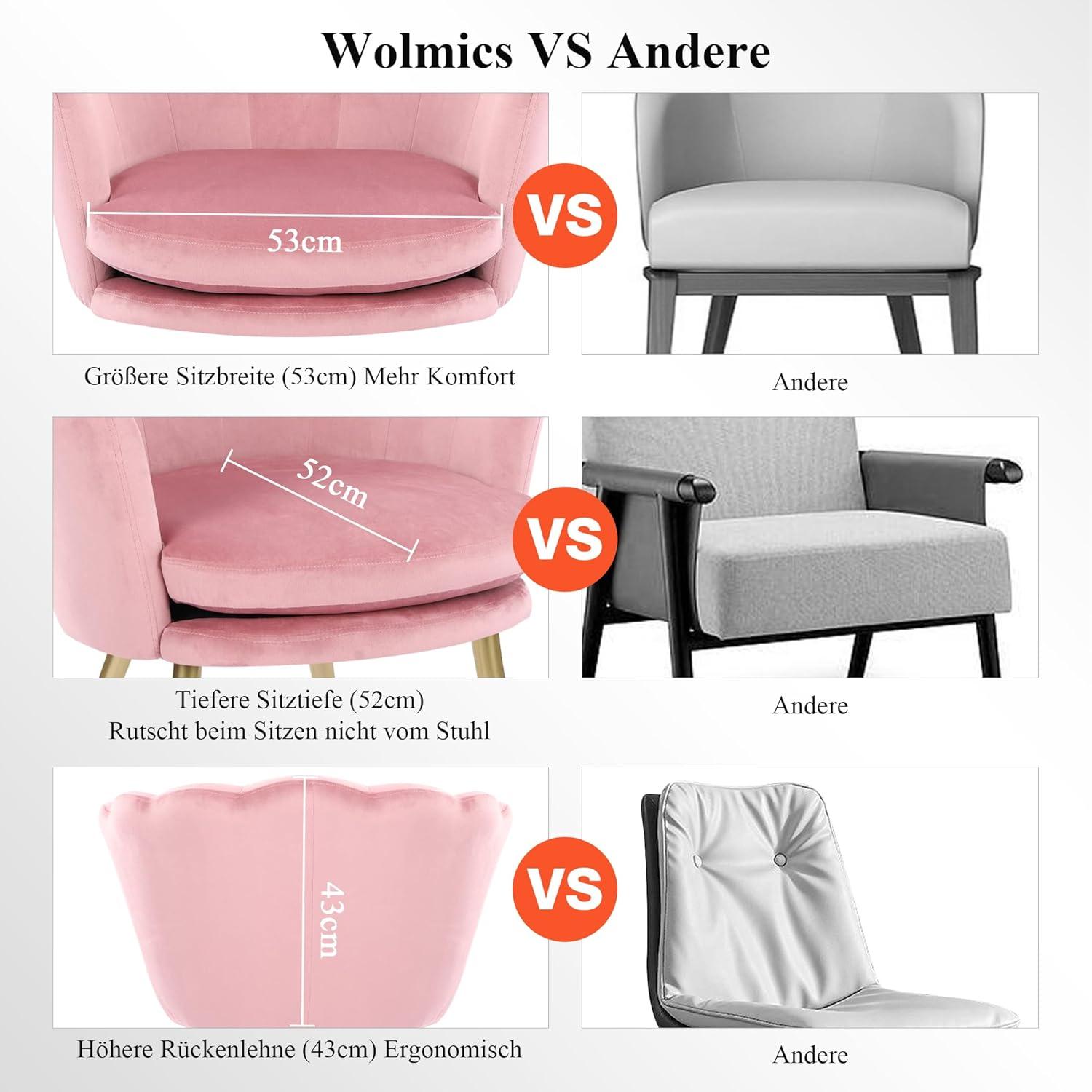 Samt Sessel Metallbeinen Wohnzimmer Schlafzimmer Rosa Schwarz