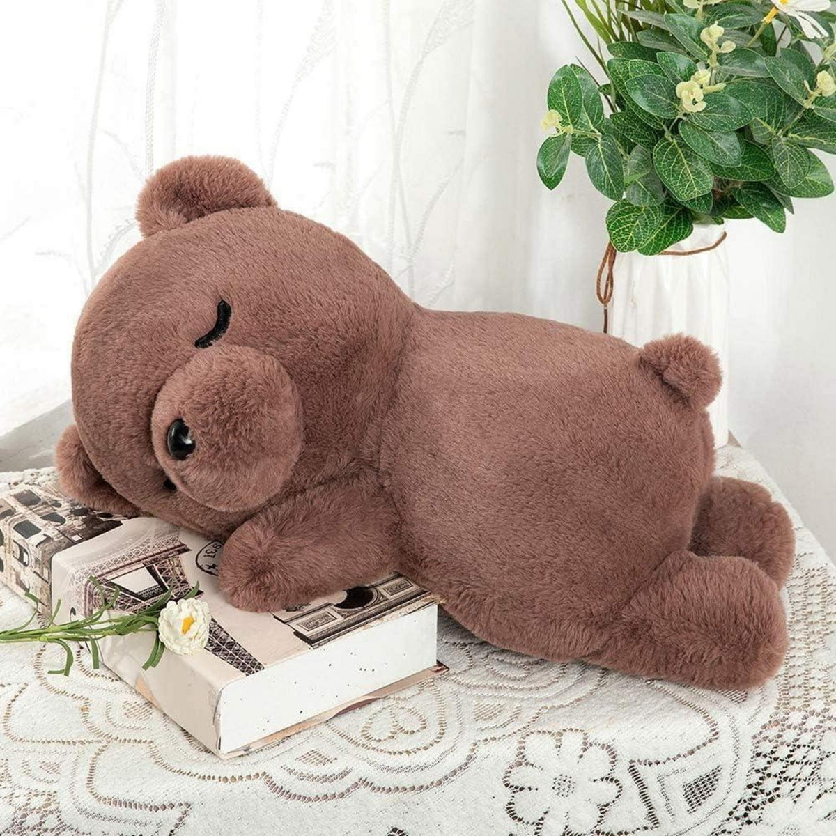 Schlafender Koala Kuscheltier 50cm Braun