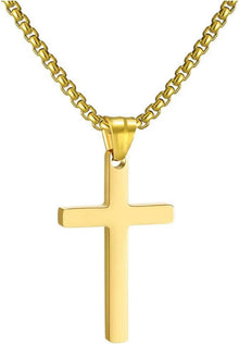 Kreuzkette Edelstahl Anhänger Halskette Schmuck