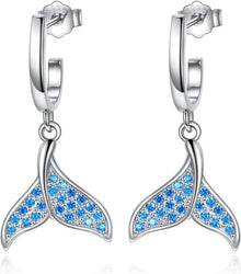 Damen Ohrringe 925er Sterlingsilber Tropfen Dangle Ohrstecker