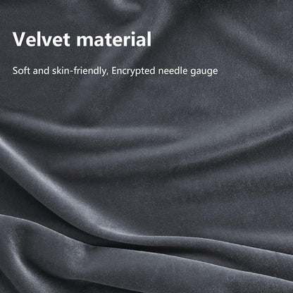 Samt Esszimmerstühle Set 4er Grau mit Armlehnen