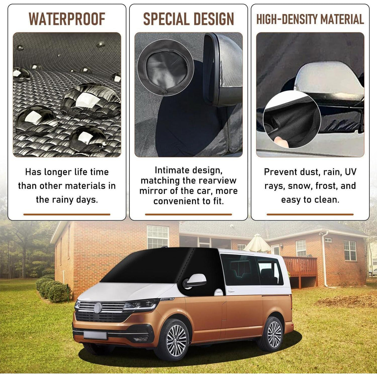 Frontscheibenabdeckung VW T6 – 600D Oxford Gewebe Thermomatte