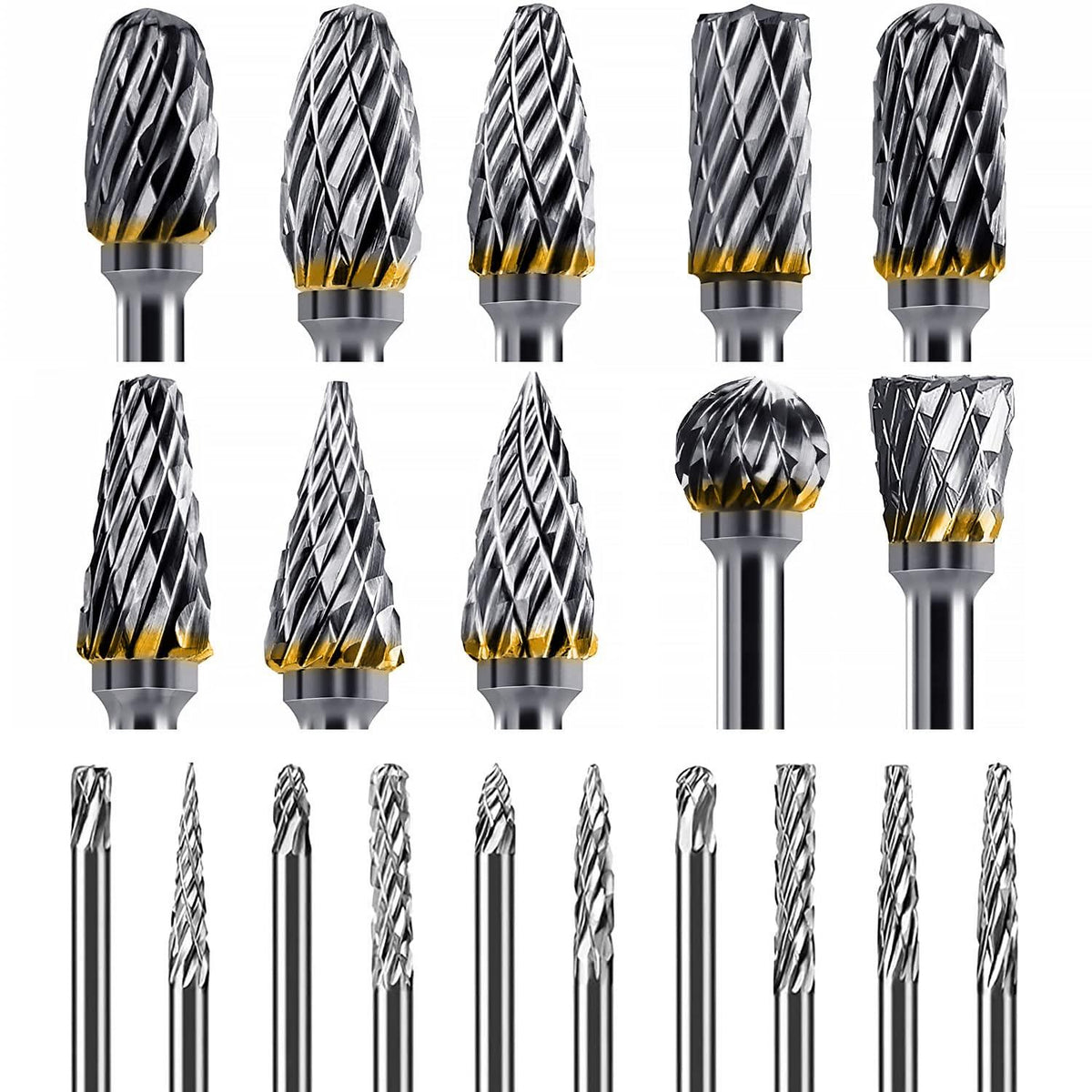 Hartmetall Frässtifte 20 Stück Doppelschnitt 3mm Schaft