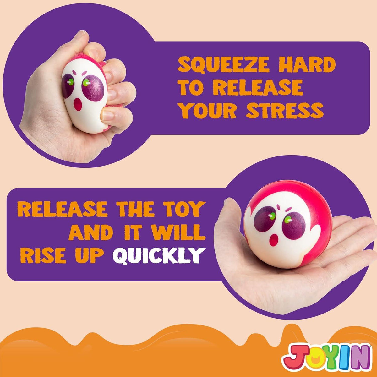 Halloween Stressbälle 24 Stück Squishy Party Favors