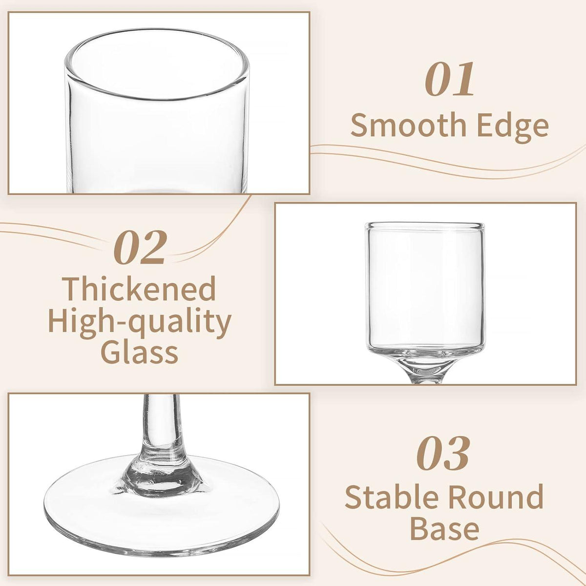 Teelichthalter Glas Kerzenständer Hochzeit Deko 6er Set