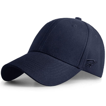 Baumwoll Baseball Cap Verstellbar Blau