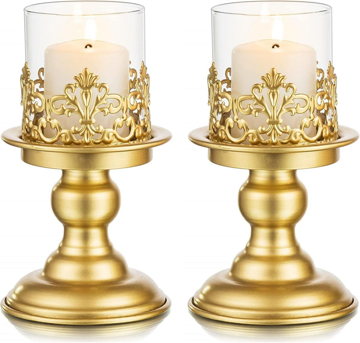 Moderne Goldene Kerzenständer Set für Tischdeko Wohnzimmer Weihnachten