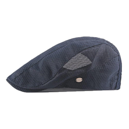 Schiebermütze Herren Damen Sommerhut atmungsaktiv Blau 55-59cm