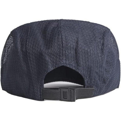 Schiebermütze Herren Damen Sommerhut atmungsaktiv Blau 55-59cm