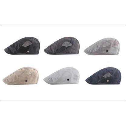 Schiebermütze Herren Damen Sommerhut atmungsaktiv Blau 55-59cm