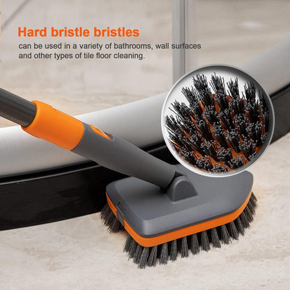CLEANHOME 4-in-1 Schrubber mit Stiel und Zubehör