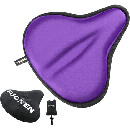 Violett Fahrradsattelbezug mit Gel – Bequemes Sitzkissen 27x25cm