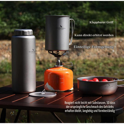 Titan Becher & Flasche Set 600ml + 1050ml Outdoor Camping