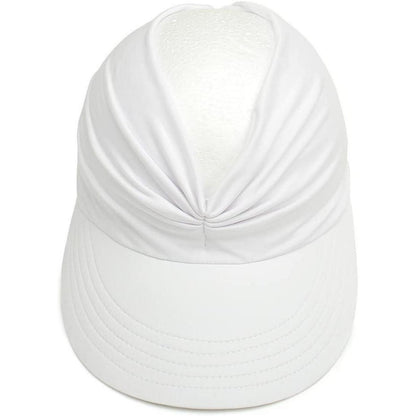 Damen Sonnenhut Visor - UV-Schutz für Strand & Sport, Weiß