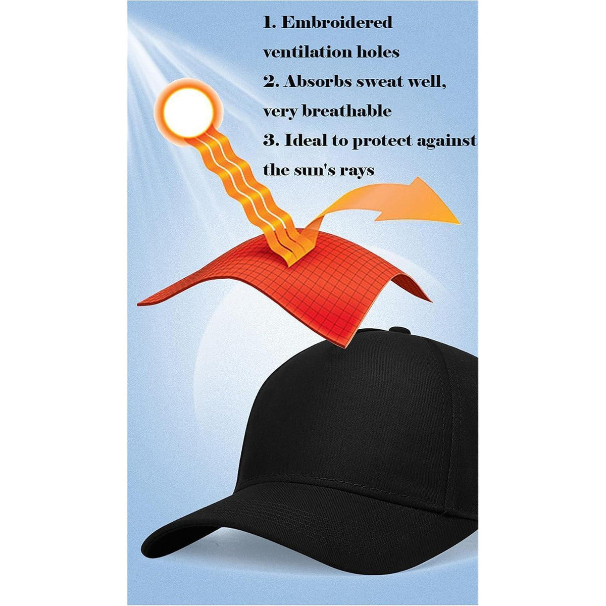 Baseball Cap Damen Herren – Verstellbare Baumwoll Basecap