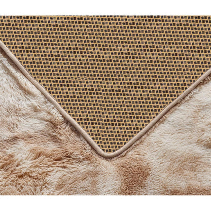 Weicher Hochflor Shaggy Teppich 80x150 cm Khaki