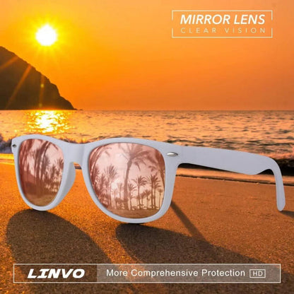 Polarisierte Retro Sonnenbrille Rechteckig Unisex UV400 Cat