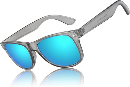 Polarisierte Retro Sonnenbrille Vintage Stil Rechteckig UV400 Unisex