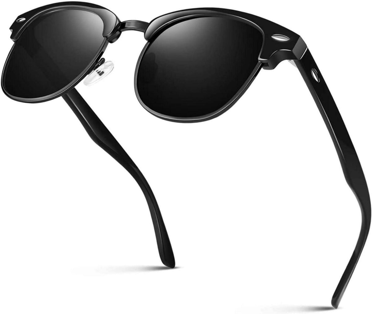 LINVO Polarisierte Retro Sonnenbrille UV400 für Reisen Angeln