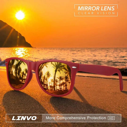 Polarisierte Retro-Sonnenbrille UV400 Vintage Stil Rahmen