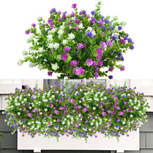 Künstliche Blumen Balkon Pflanzen wetterfest UV-beständig 6 Bündel