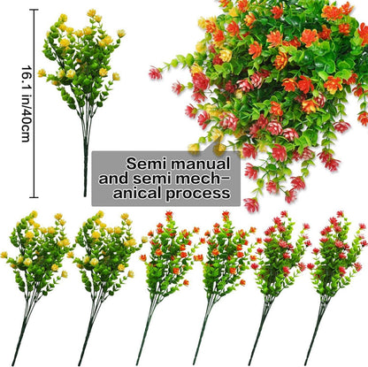 Künstliche Blumen Balkon Herbstblumen UV-beständig Outdoor