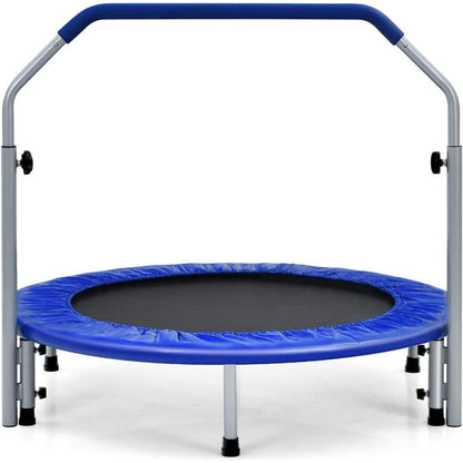 Klappbares Fitness Trampolin Ø101 cm mit Haltegriff & Tragetasche