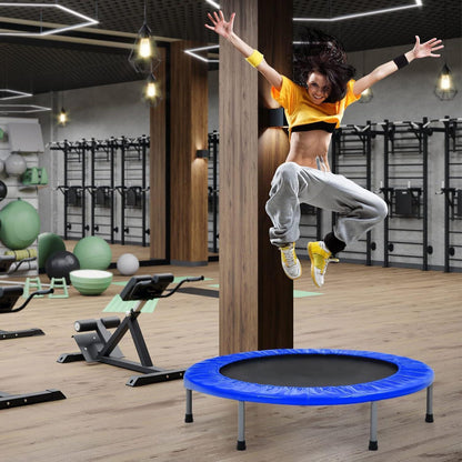 Klappbares Fitness Trampolin Ø101 cm mit Haltegriff & Tragetasche