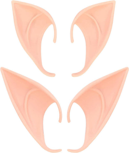 Elfen Kostüm Zubehör Set Latex Ohr Spitzohren Kopfschmuck