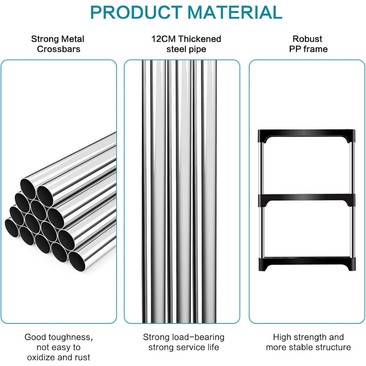 Stapelbares Schuhregal 4 Etagen – Platzsparende Schuhablage Schwarz