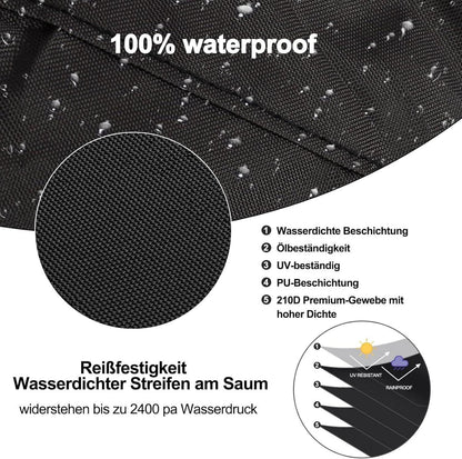 Tonhui Wetterschutzhülle für Enders Nova LED L Patio Heizpilz, 420D Wasserdicht, 42 x 42 x 108 cm