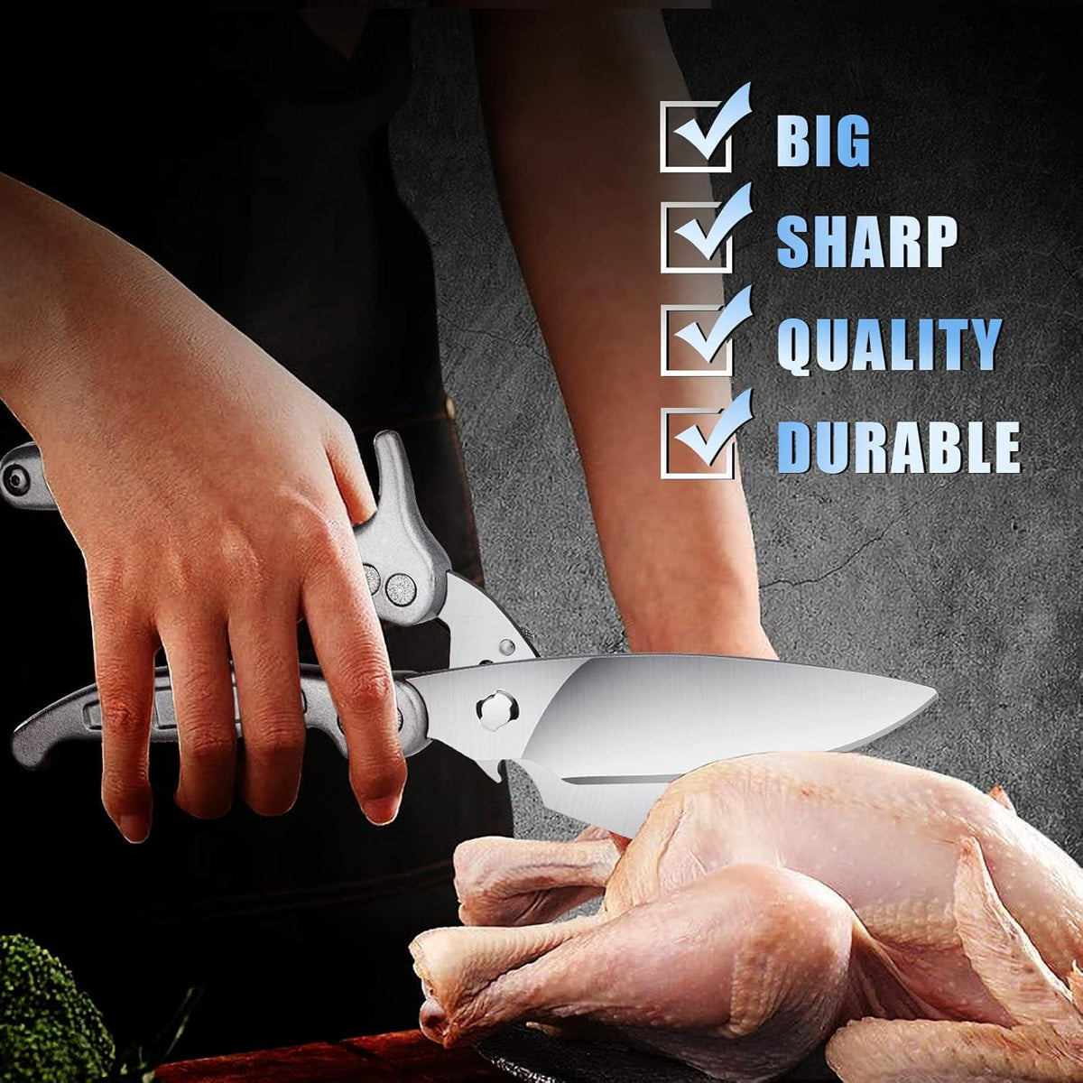 Geflügelschere Heavy Duty Abnehmbar für Fleisch und Gemüse