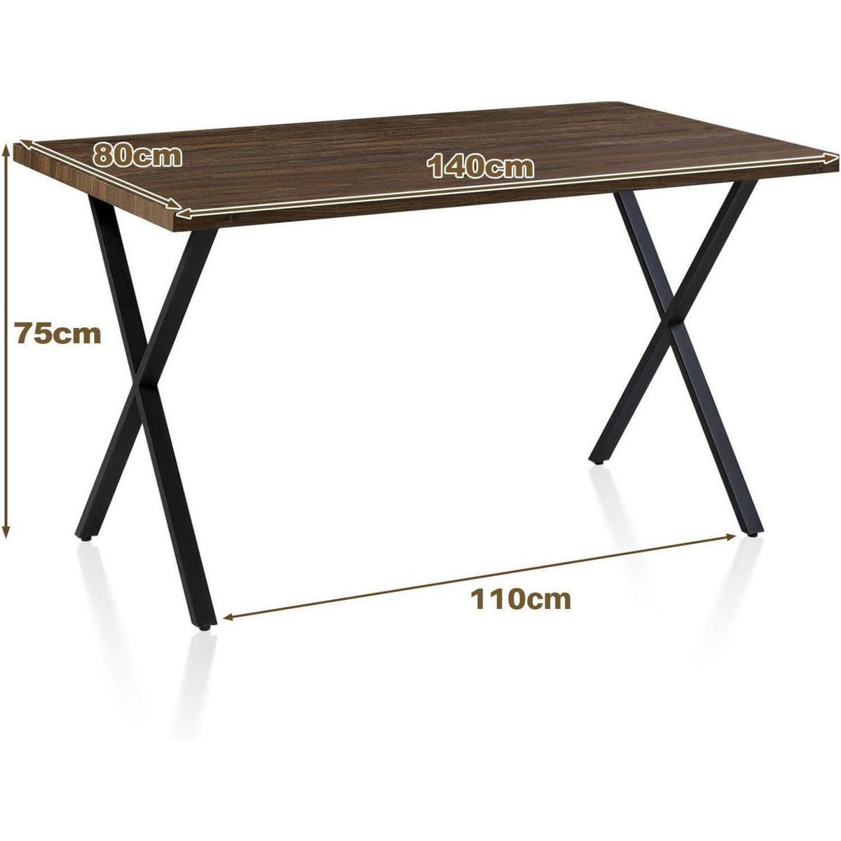 Esszimmergruppe Holz 140cm + 4 Samtstühle Grün