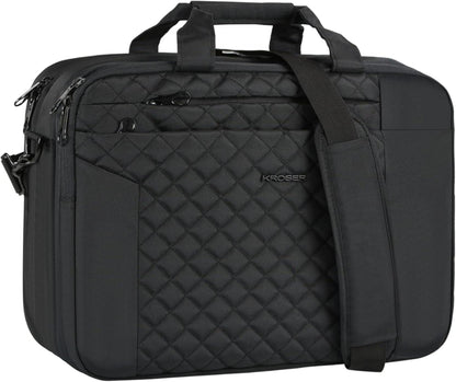 Große Laptoptasche Wasserdicht 17 Zoll für Frauen Männer Schwarz