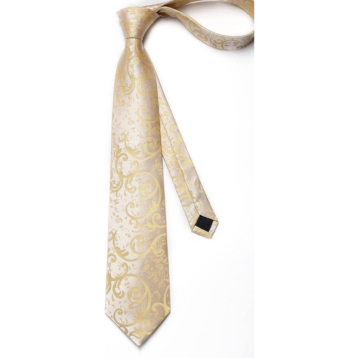 Herren Krawatten- und Einstecktuch-Set Paisley mit einfacher Pflege