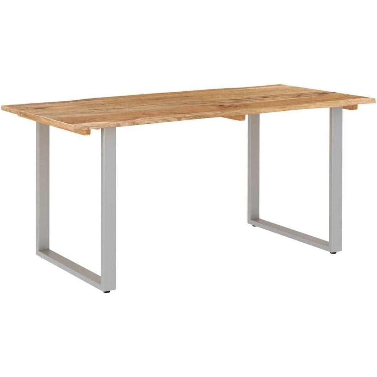 Massiver Esstisch Akazienholz Baumkante Industrial 160x80cm