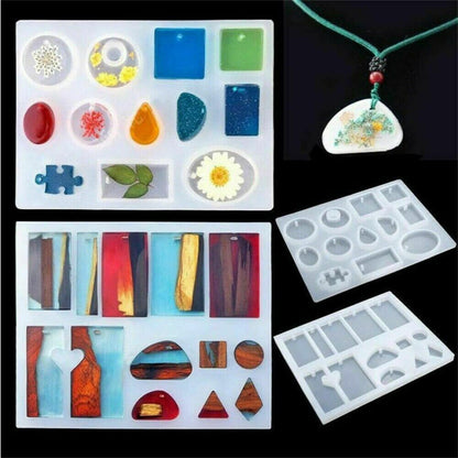 384tlg. Resin Gießharz Silikonform Set für Schmuck & DIY