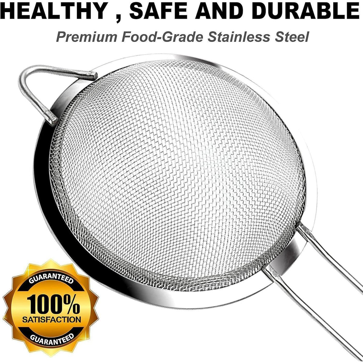 Edelstahl Sieb Feinmaschig 8cm - Für Küche & Backen