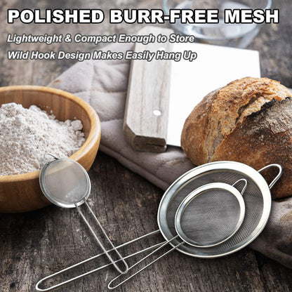 Edelstahl Sieb Feinmaschig 8cm - Für Küche & Backen