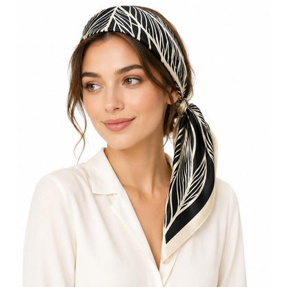 Satin Tuch 70x70 cm Damen Seidenoptik Halstuch Kopftuch Geschenk