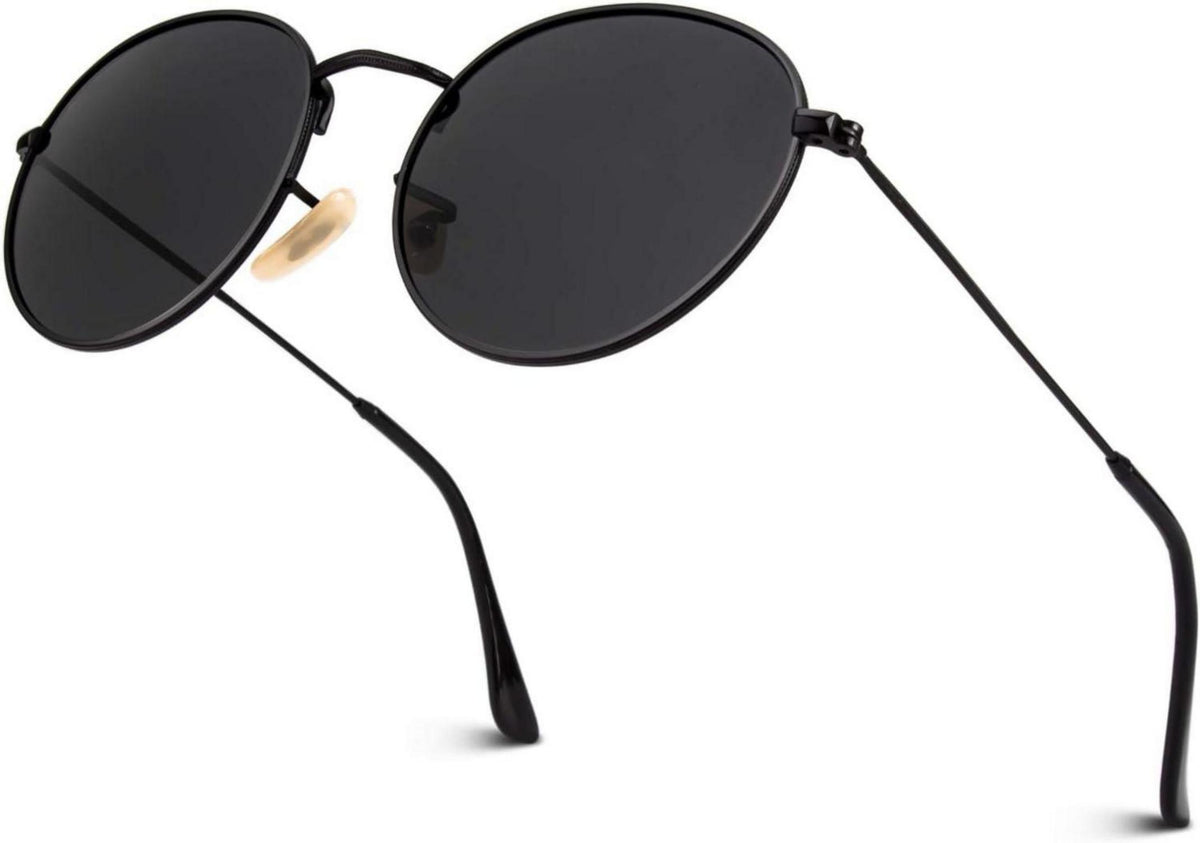 Polarisierte UV400 Retro Runde Verspiegelte Sonnenbrille