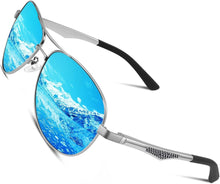 CGID Pilotenbrille polarisiert Sonnenbrille Al-MG Rahmen