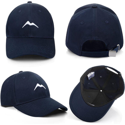 Baumwoll Baseball Cap Damen Herren Atmungsaktiv Dunkelblau