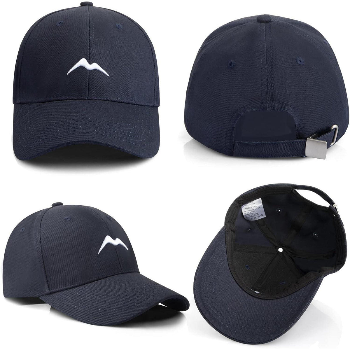 Baumwoll Baseball Cap Herren Damen Atmungsaktiv Blau