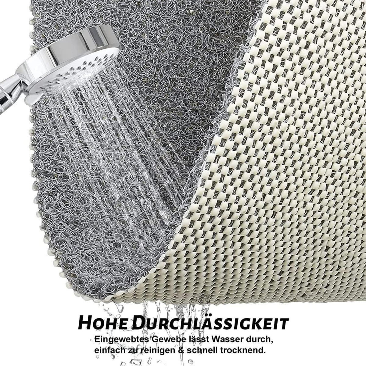 Rutschfeste Duschmatte 60x60 cm – Schnelltrocknend & Komfortabel