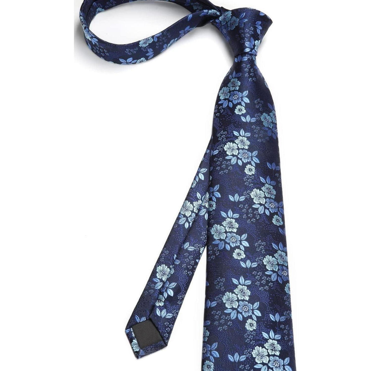 Herren Krawatten-Set Paisley mit Einstecktuch und Manschettenknöpfen