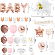 iZoeL Babyparty Deko Mädchen Ballons Girlande Schärpe