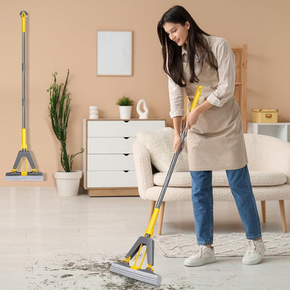 Masthome Schwamm Wischmopp Edelstahl Stiel 3 Schwammköpfe