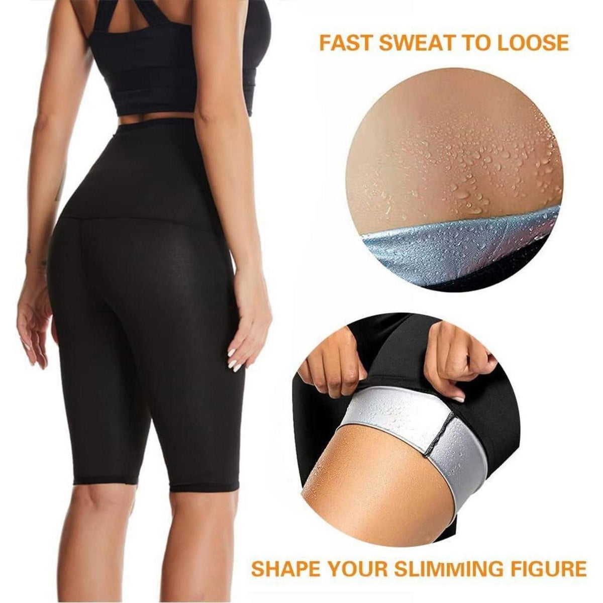 Sauna Shorts Damen – Thermo Leggings für Sport & Abnehmen L-XL