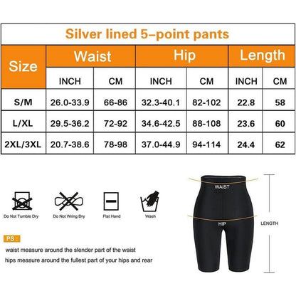 Sauna Shorts Damen – Thermo Leggings für Sport & Abnehmen L-XL